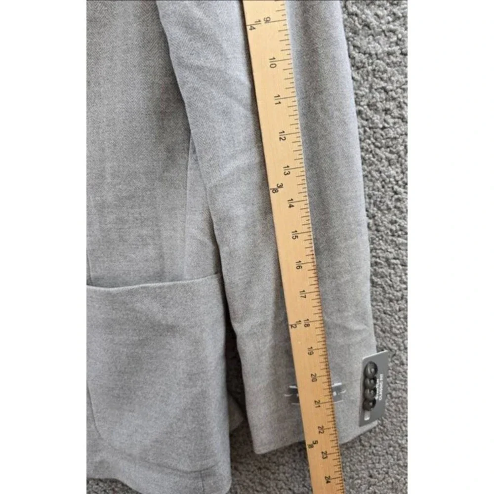 Michael Kors Classic Fit Herringbone Woven Sport Coat Men's 40S Light Grey L/S